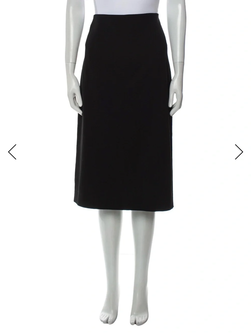 Hache Women's Black Midi A-line Skirt